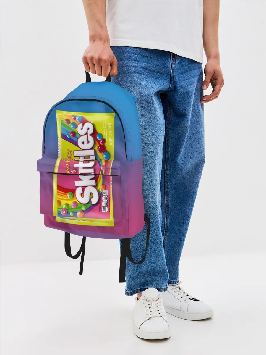 Рюкзак джинсовый / Skittles | Желтый