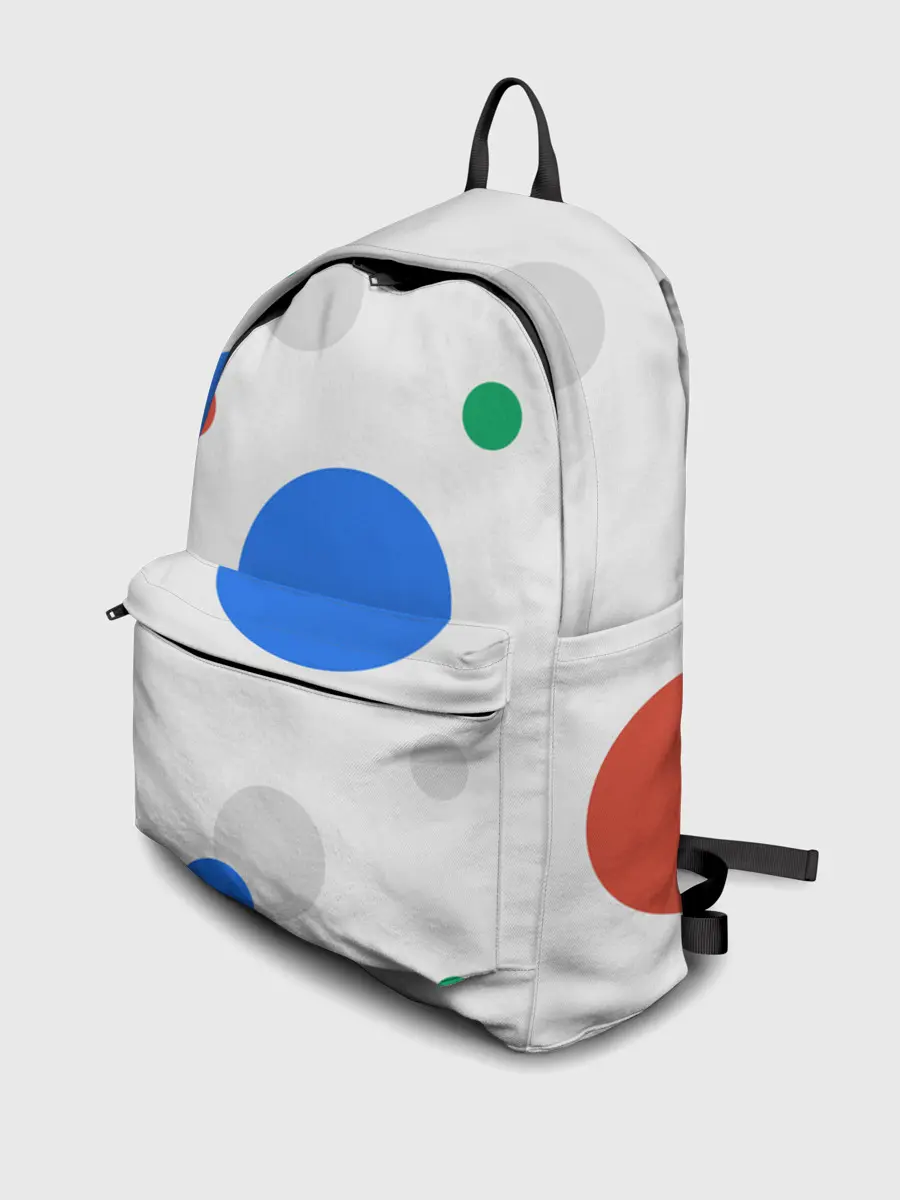 Рюкзак джинсовый / Цветной горох