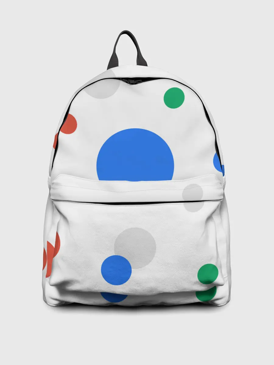 Рюкзак джинсовый / Цветной горох