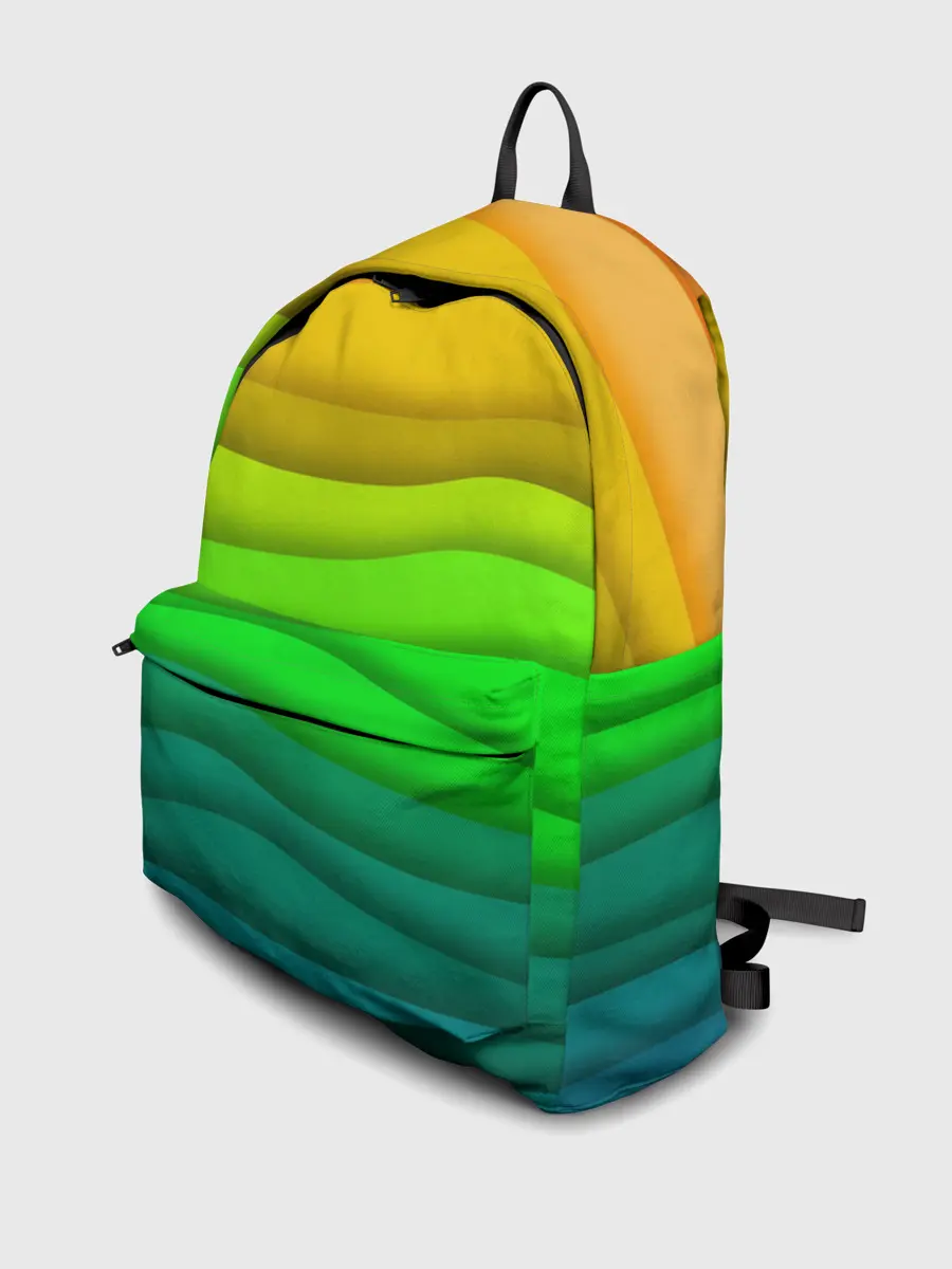 Рюкзак джинсовый / Цветные волны