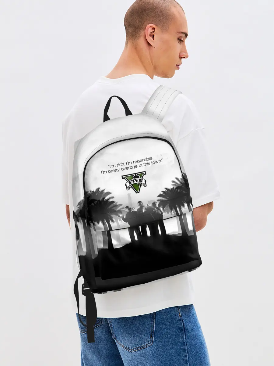 Рюкзак джинсовый / Im rich. im miserable. GTA 5