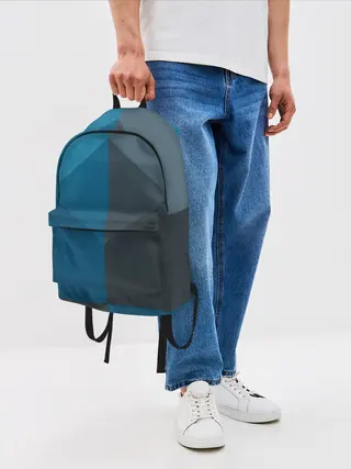 Рюкзак джинсовый / Геометрия