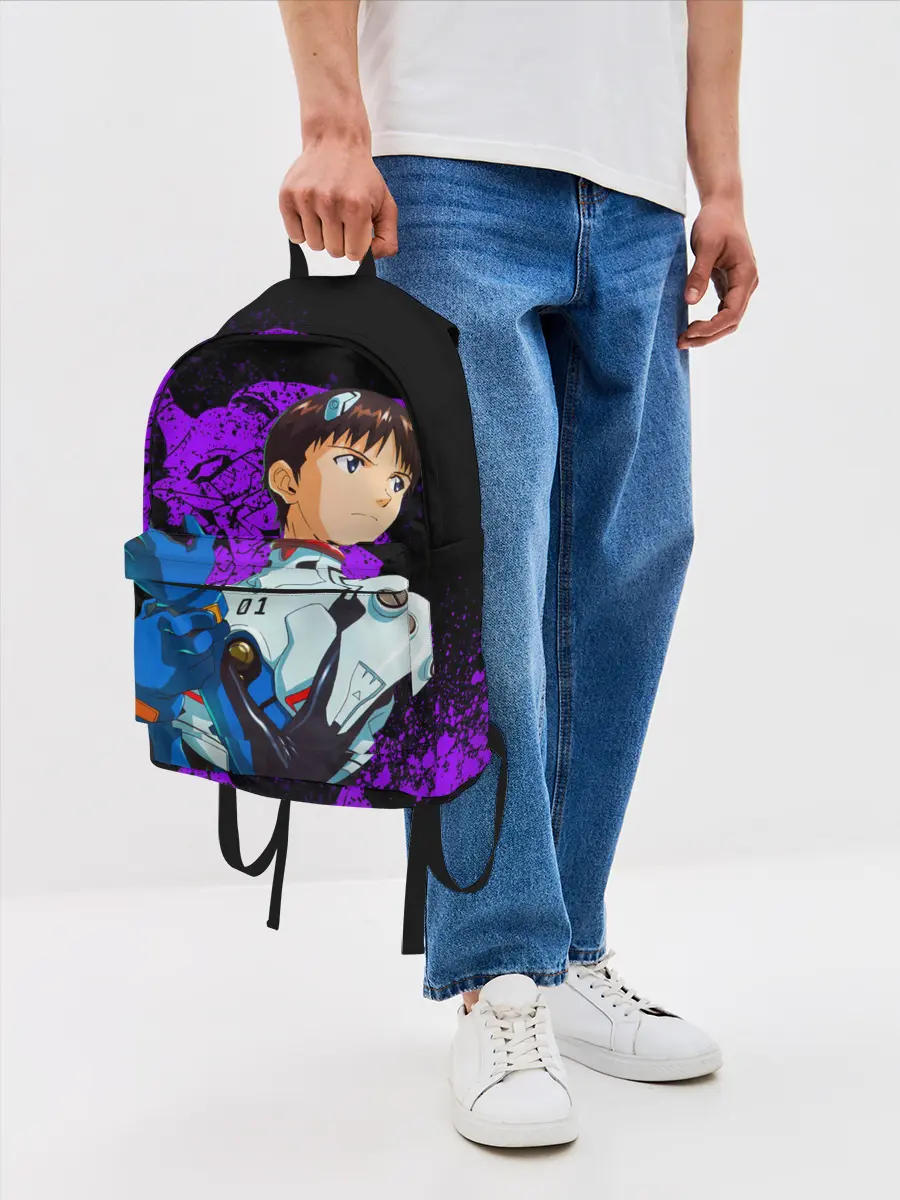 Рюкзак джинсовый / ЕВАНГЕЛИОН