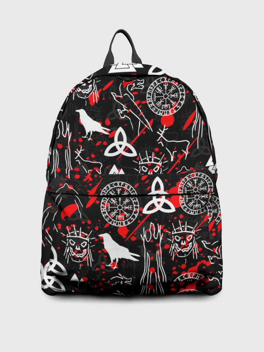 Рюкзак джинсовый / VALHEIM РУНЫ