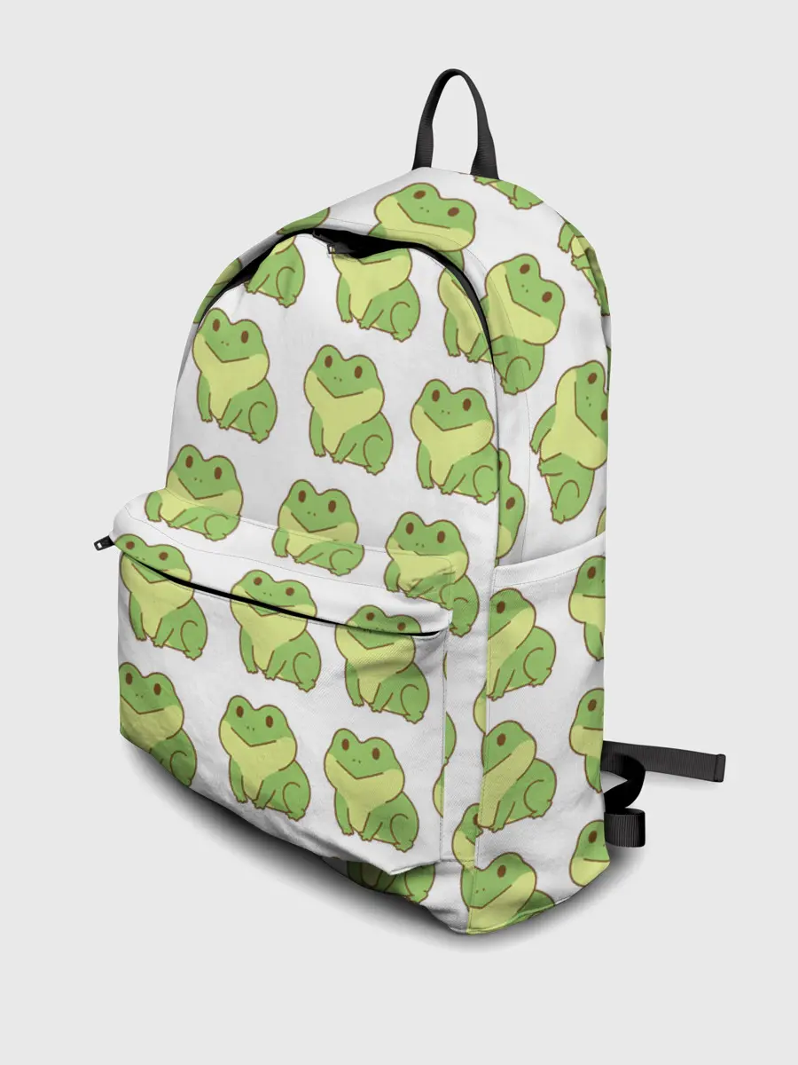 Рюкзак джинсовый / лягушки