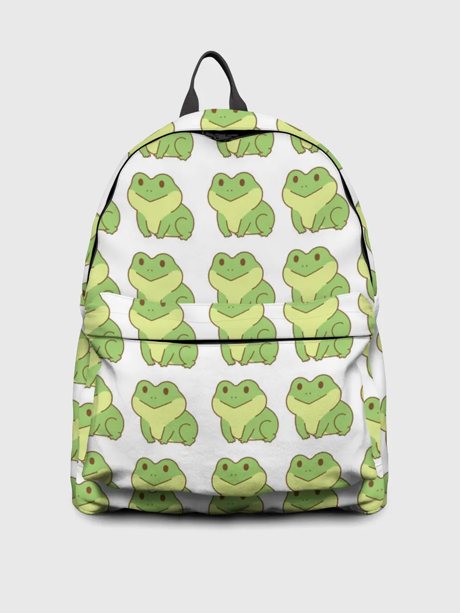 Рюкзак джинсовый / лягушки