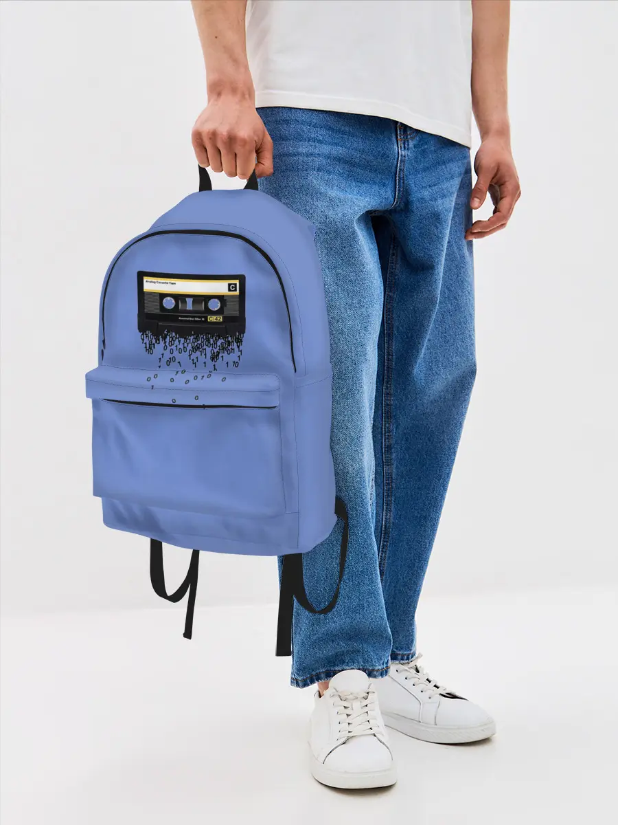 Рюкзак джинсовый / Касета из 0 и 1