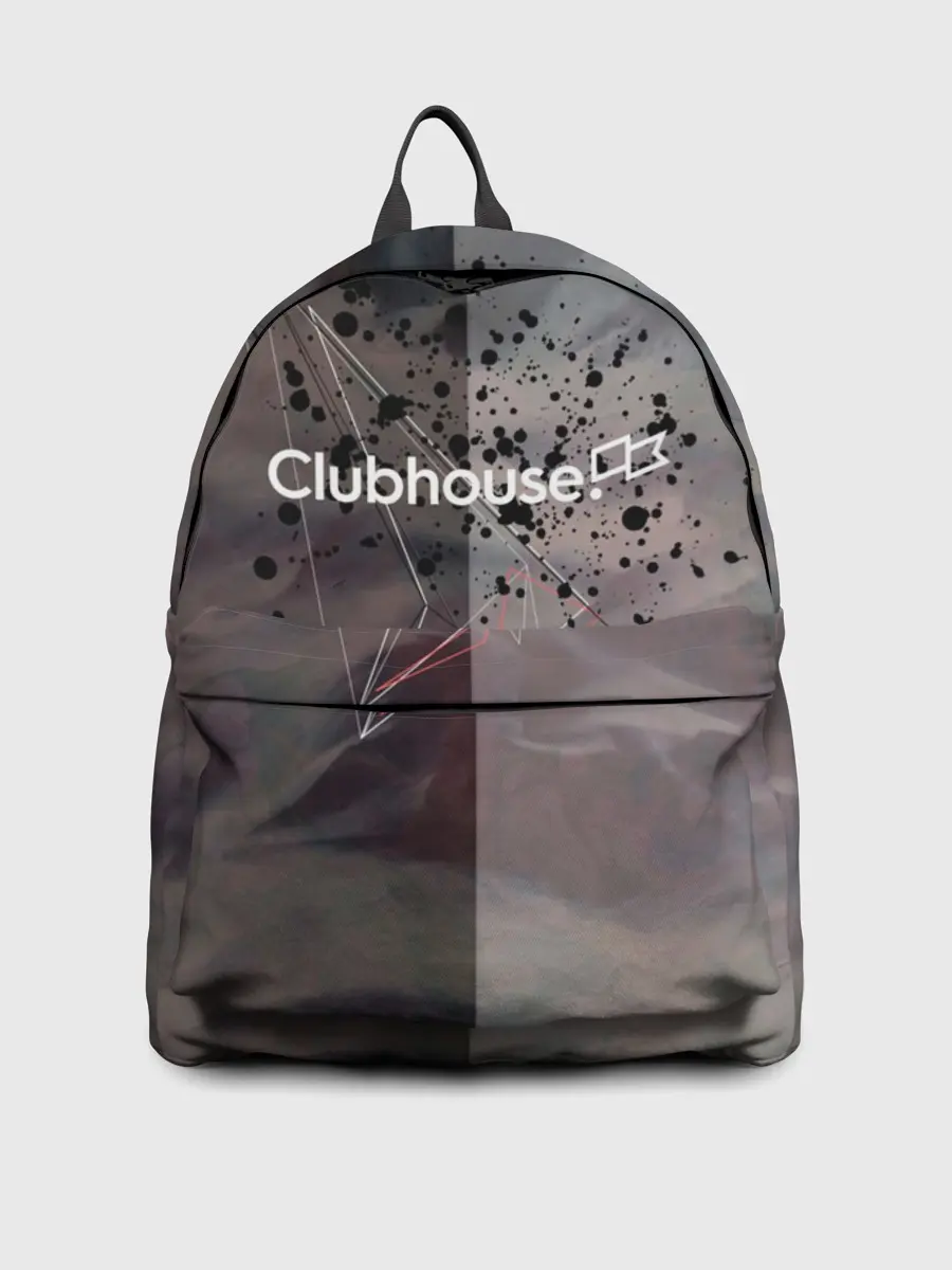 Рюкзак джинсовый / Clubhouse | Клабхаус лого бразги