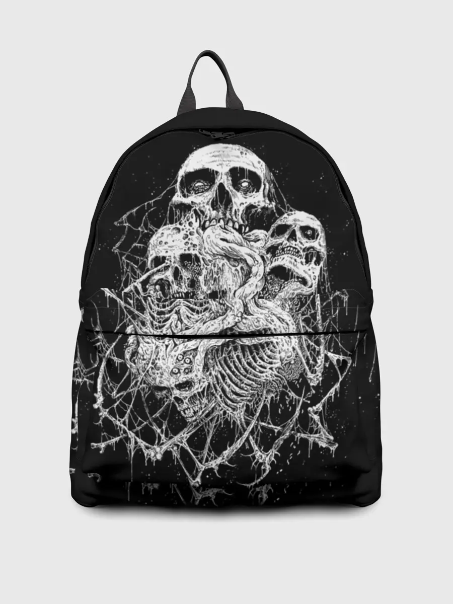 Рюкзак джинсовый / ЧЕРЕПА