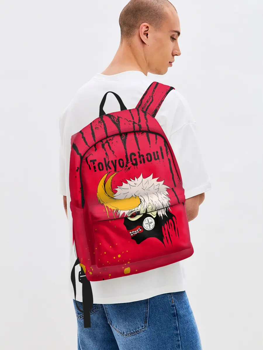 Рюкзак джинсовый / Токийский гуль рогатый