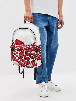 Рюкзак джинсовый / ХОХЛОМА