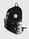 Рюкзак джинсовый / Белый логотип Черный клевер на черном