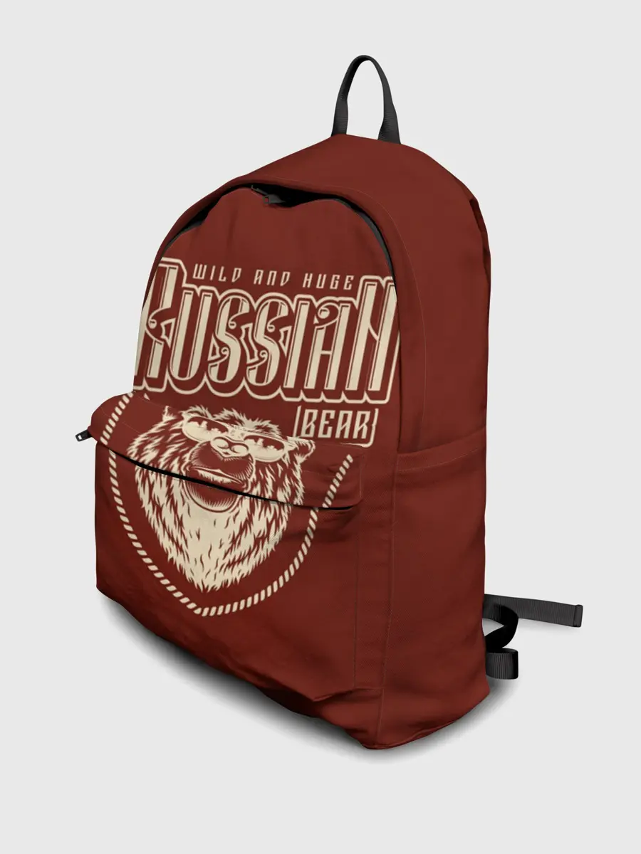 Рюкзак джинсовый / Русский медведь в очках