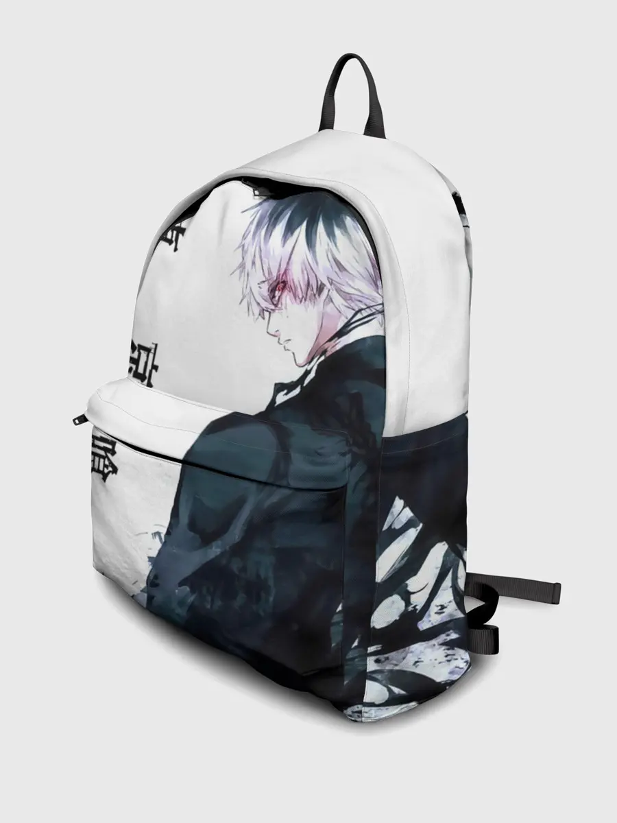 Рюкзак джинсовый / Kaneki Ken белая акварель