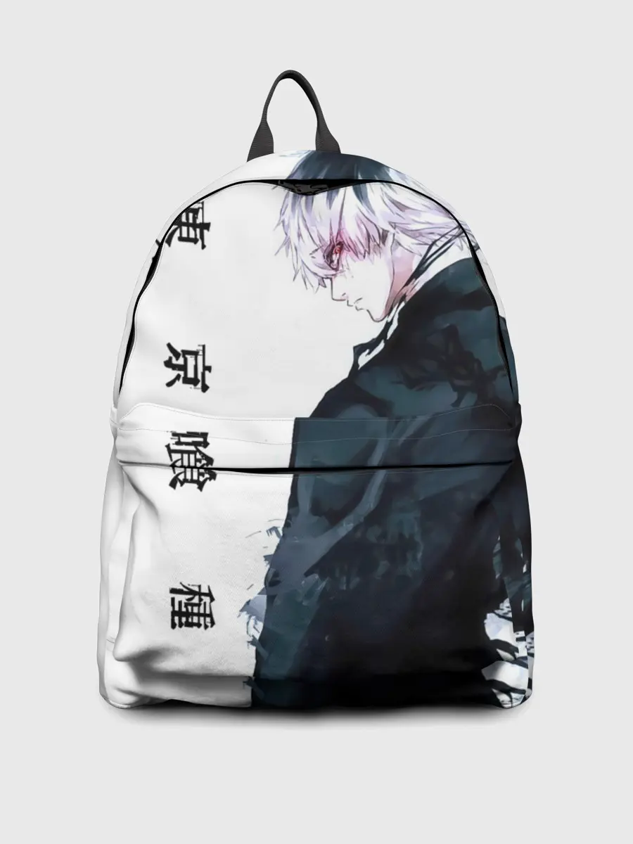 Рюкзак джинсовый / Kaneki Ken белая акварель