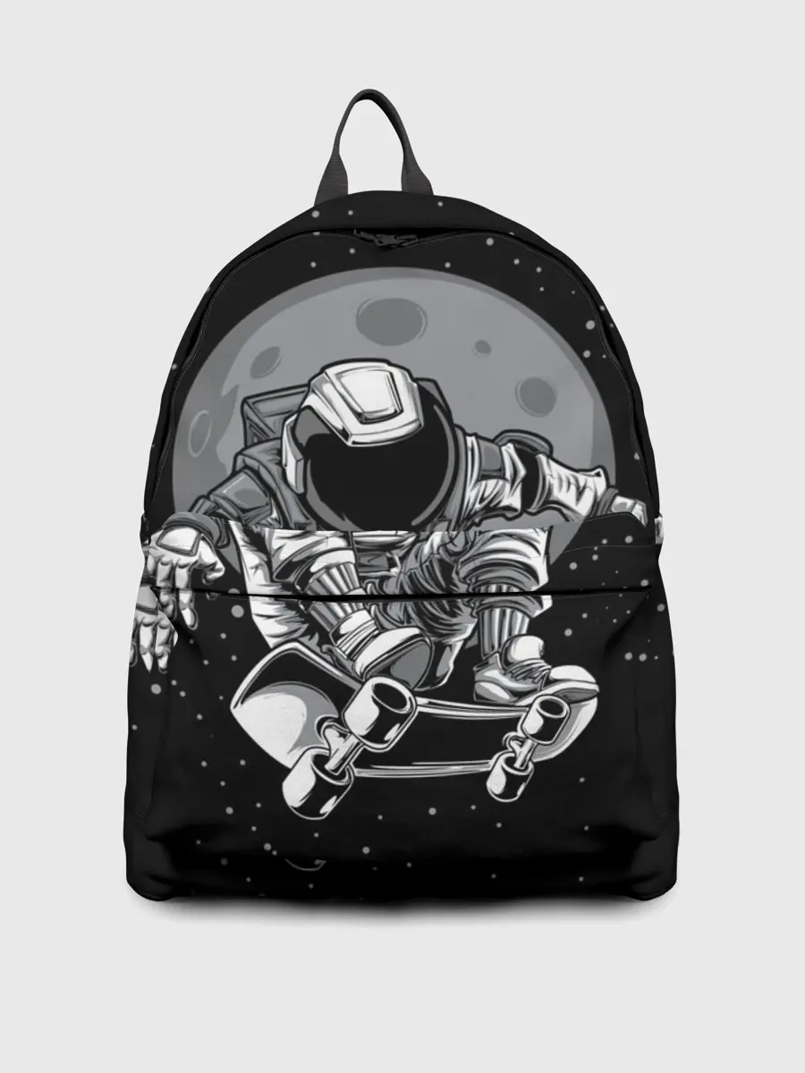 Рюкзак джинсовый / Скейтер в Космосе