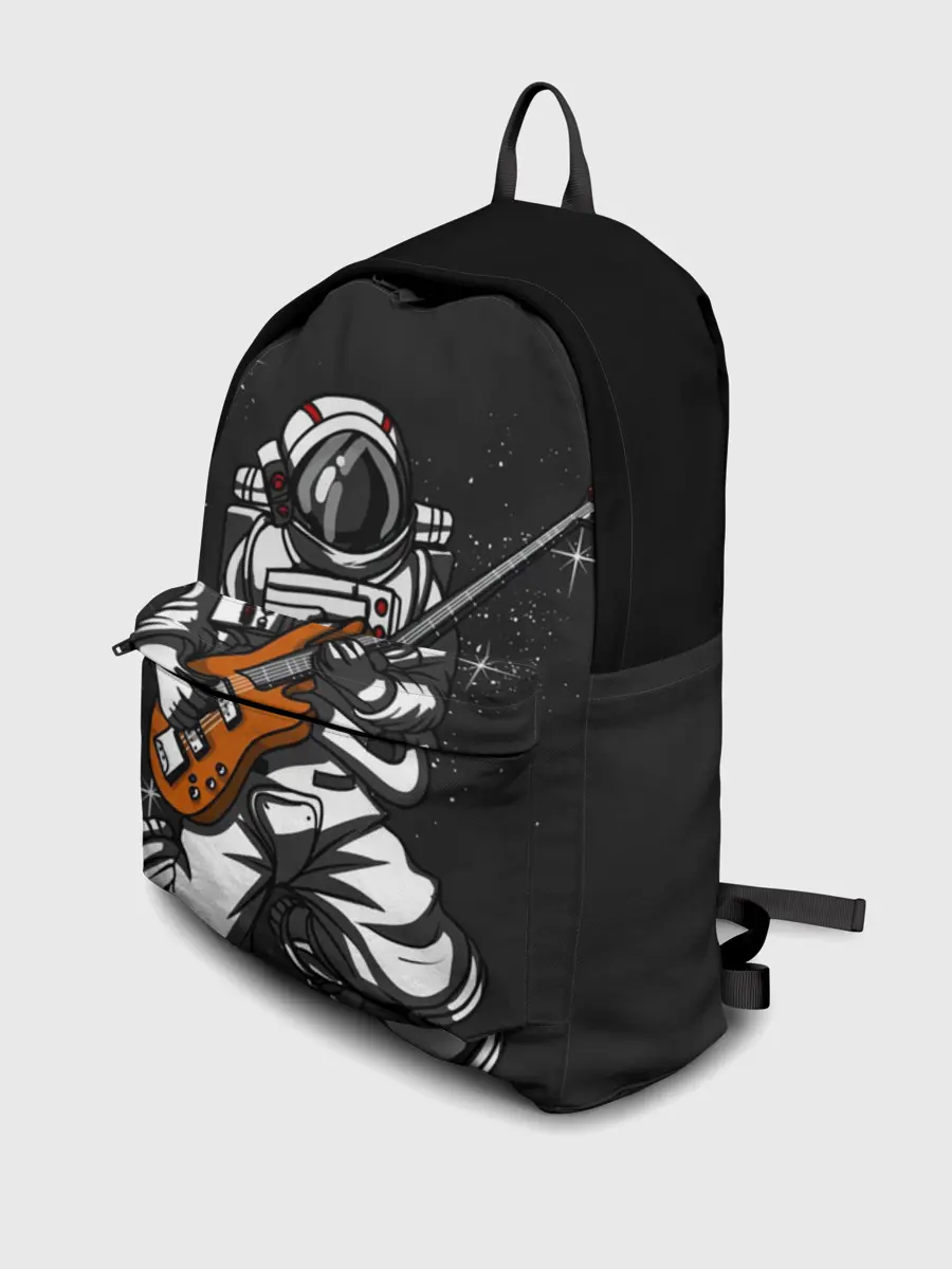 Рюкзак джинсовый / Музыкант Космонавт