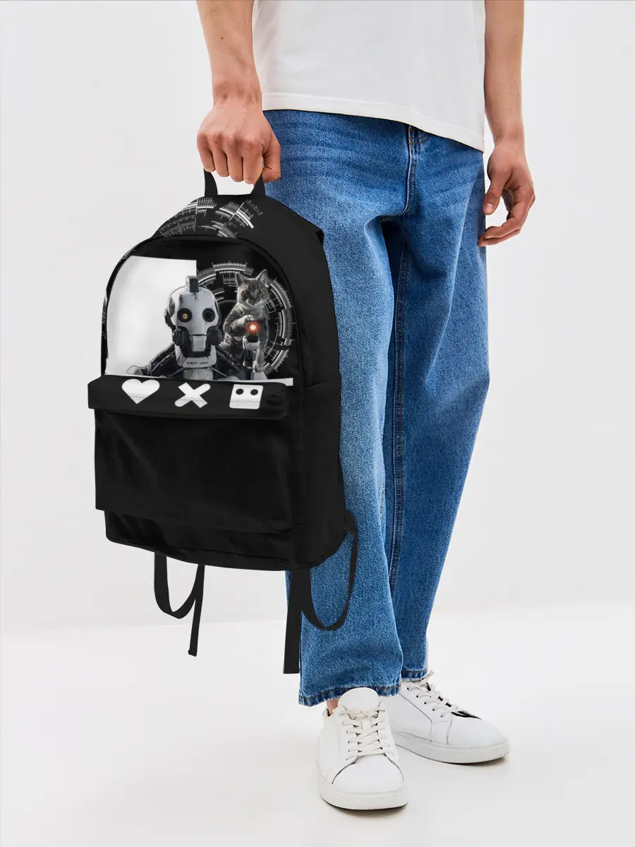 Рюкзак джинсовый / Андроид XBOT 4000