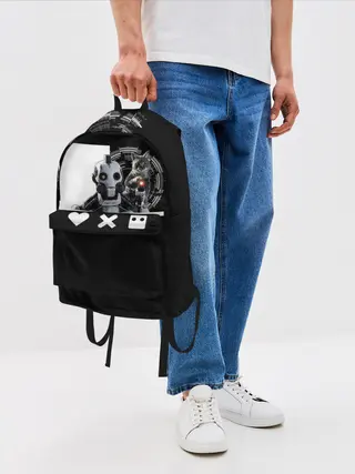 Рюкзак джинсовый / Андроид XBOT 4000