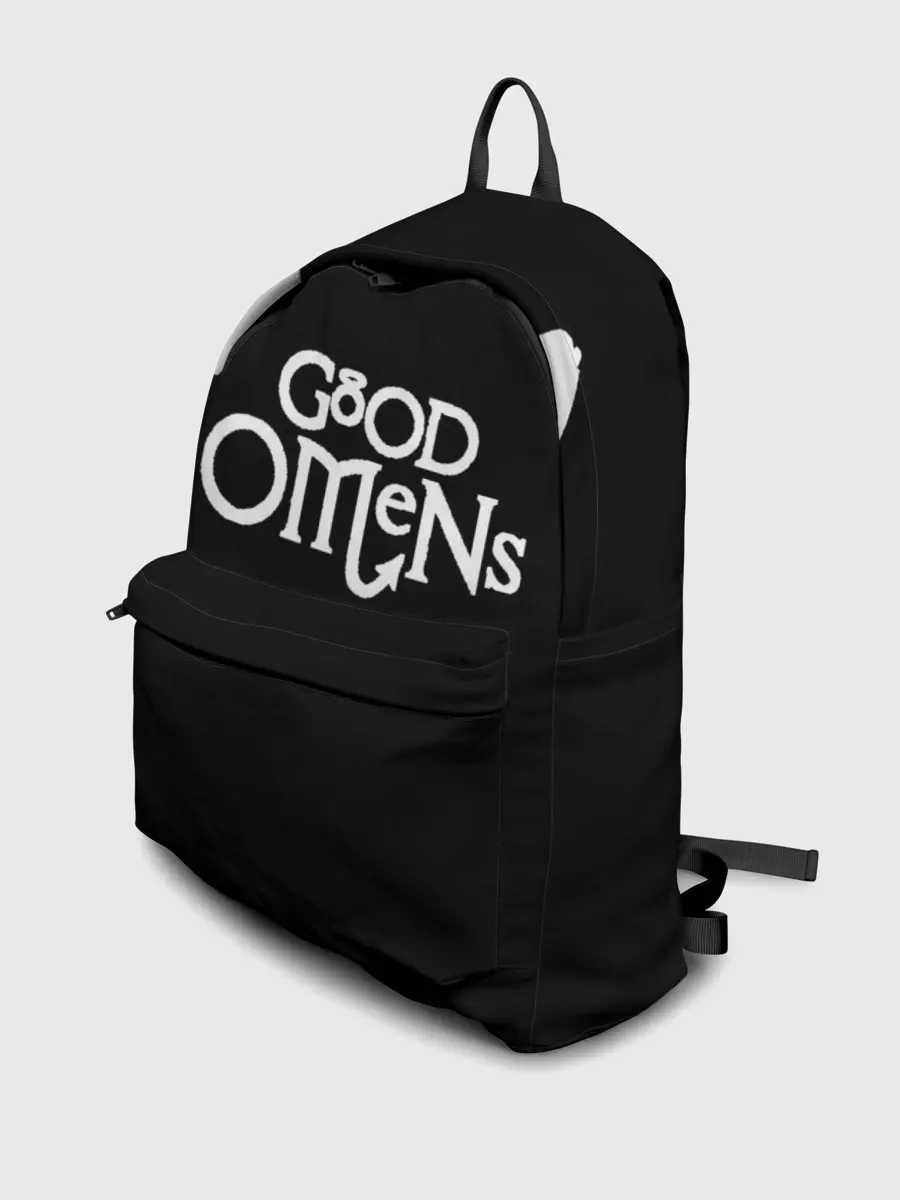 Рюкзак джинсовый / GOOD OMENS | БЛАГИЕ ЗНАМЕНИЯ