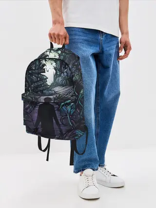 Рюкзак джинсовый / Мистический Лес