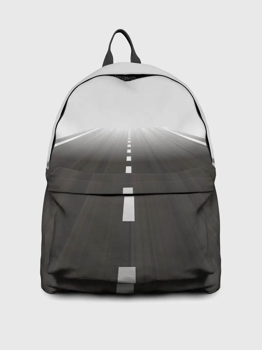 Рюкзак джинсовый / Дорога, уходящая в даль