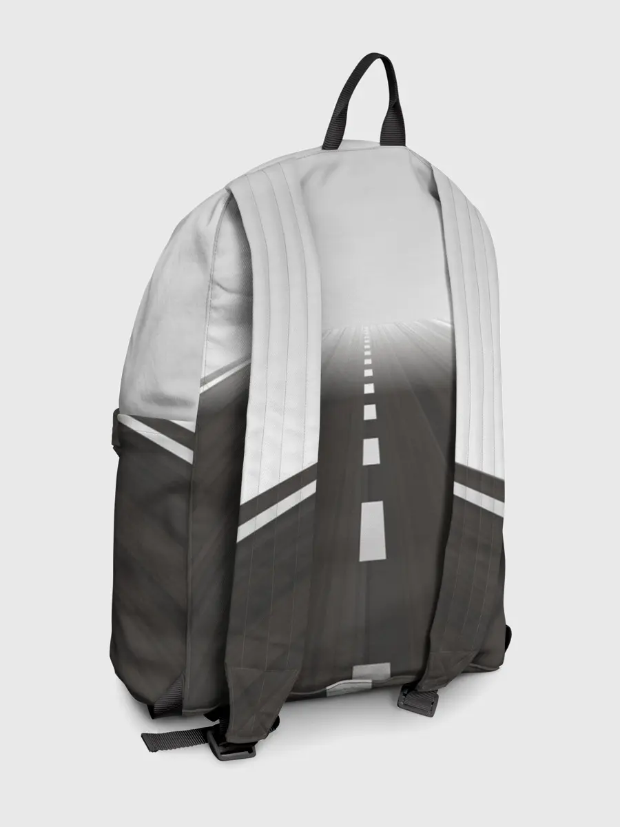 Рюкзак джинсовый / Дорога, уходящая в даль