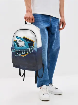 Рюкзак джинсовый / Акула