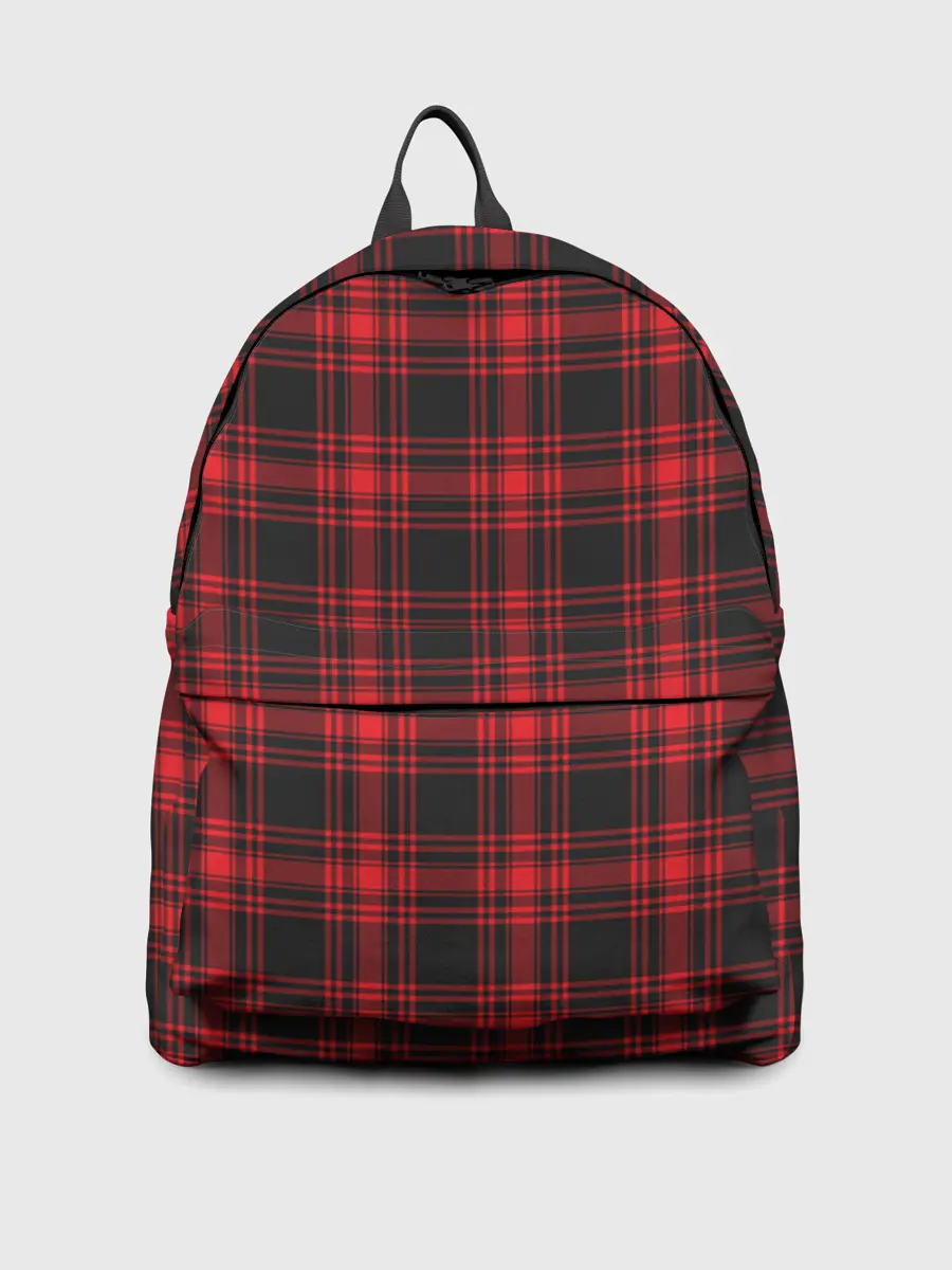 Рюкзак джинсовый / Красная клетка