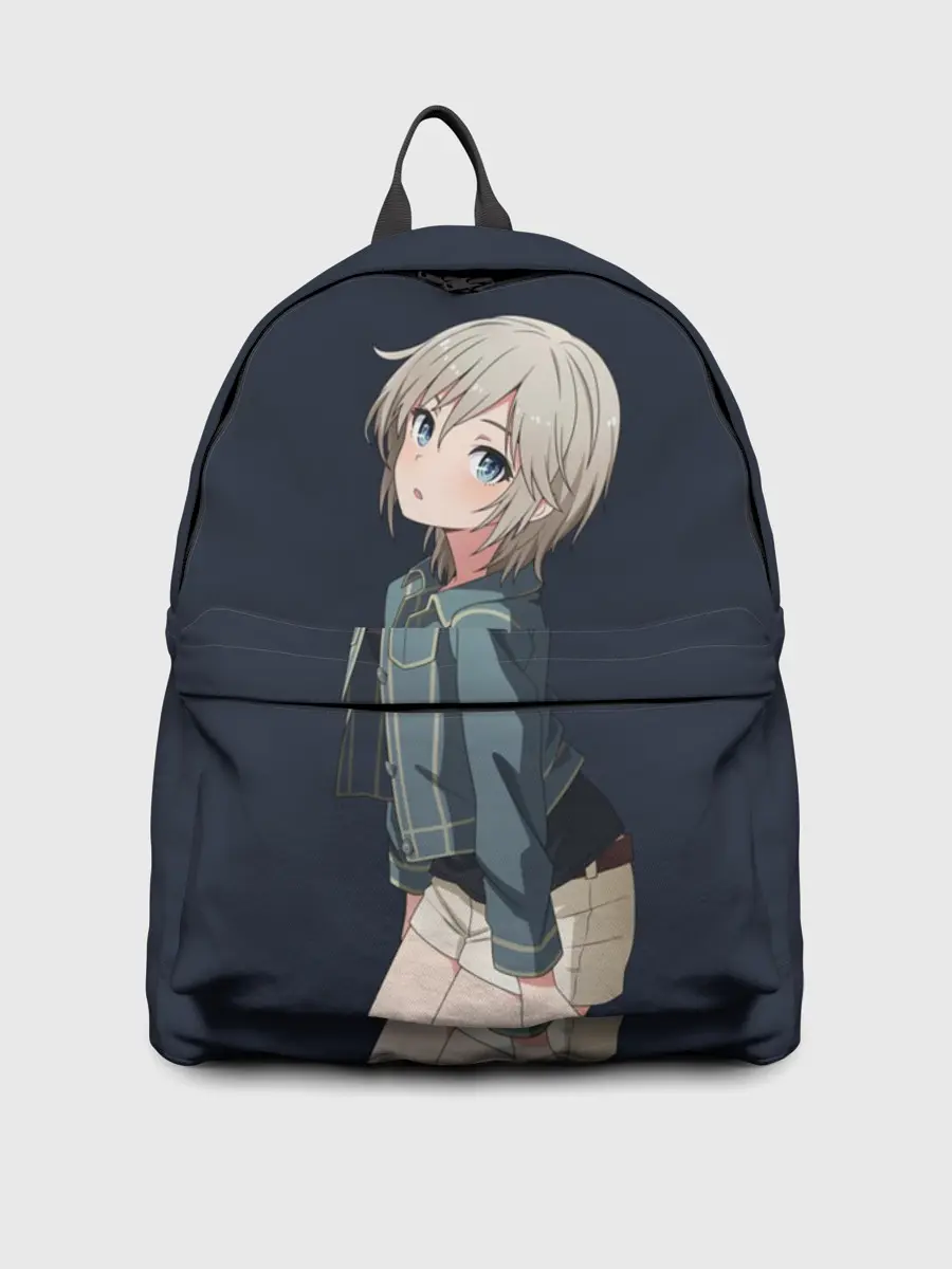 Рюкзак джинсовый / Аниме Тян в джинсовке