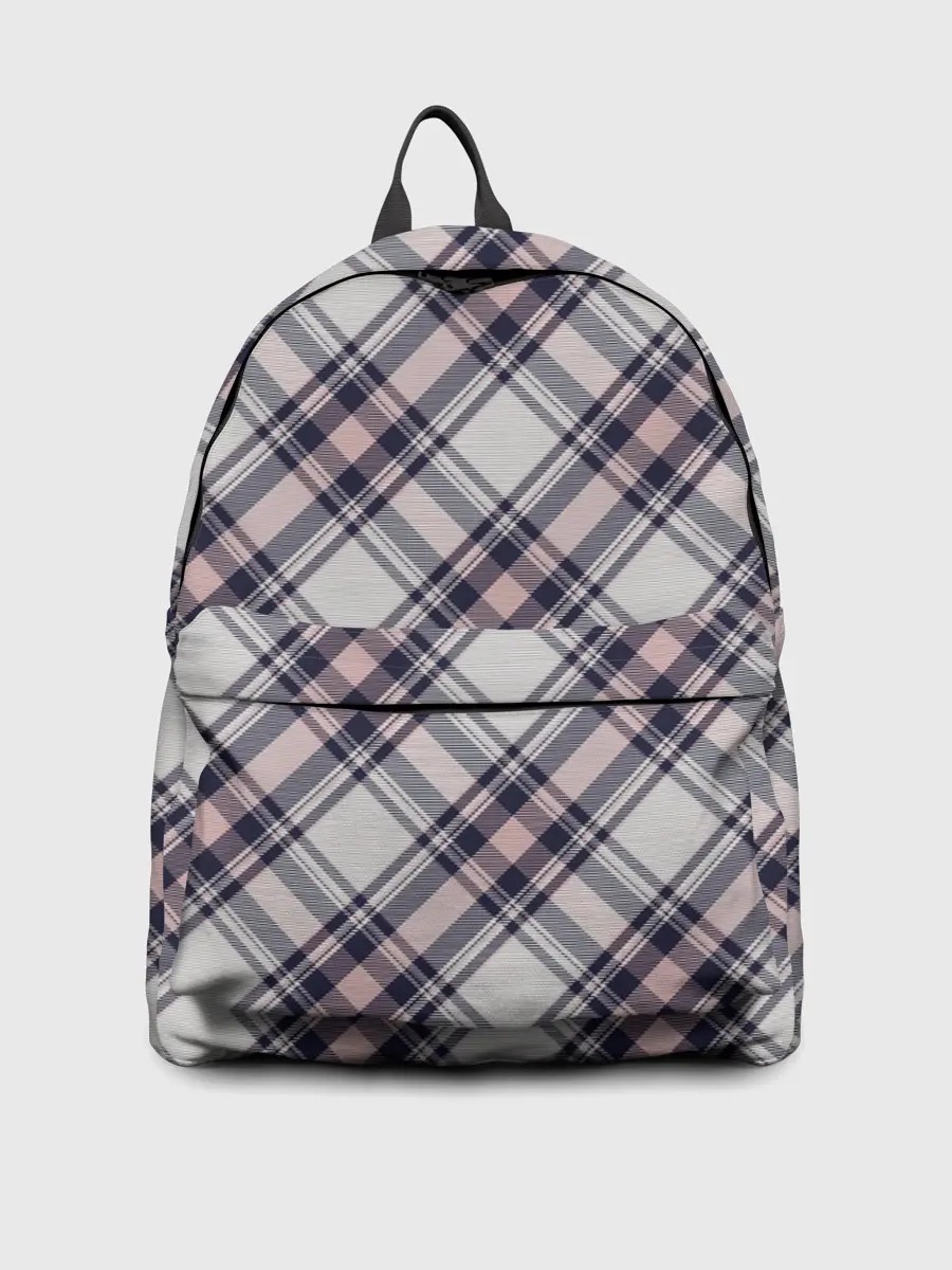 Рюкзак джинсовый / Текстура в клетку