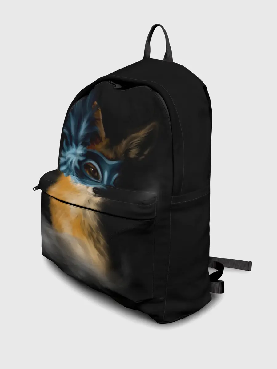 Рюкзак джинсовый / Лиса в маске