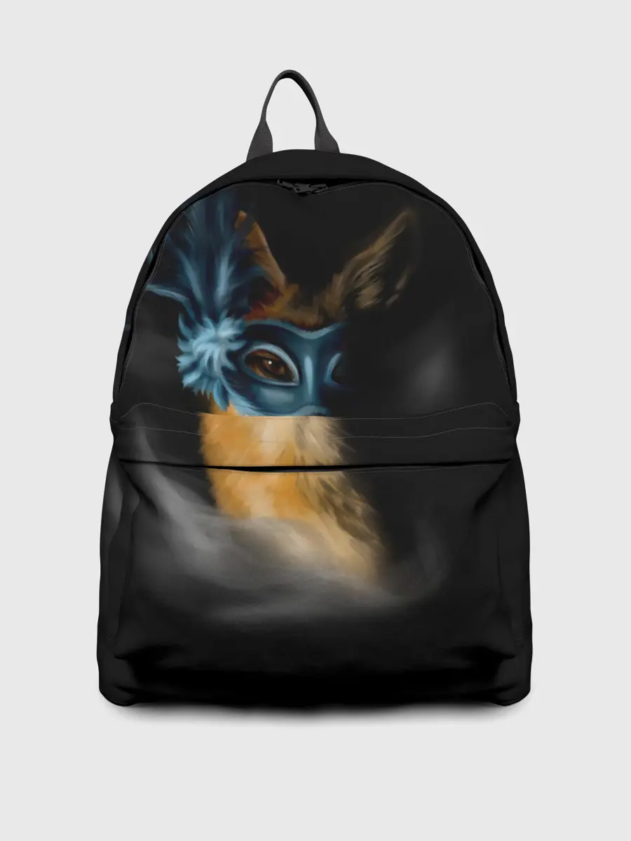 Рюкзак джинсовый / Лиса в маске