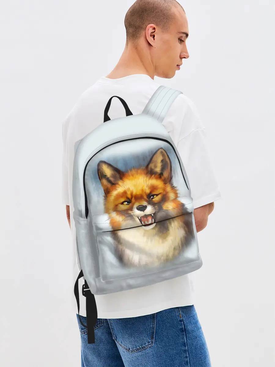 Рюкзак джинсовый / Рыжая лиса