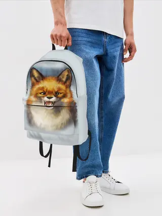 Рюкзак джинсовый / Рыжая лиса