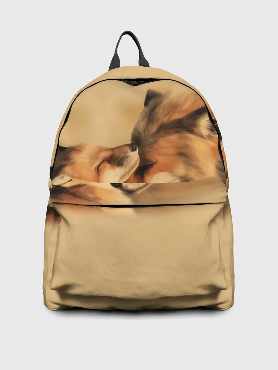 Рюкзак джинсовый / Лисички