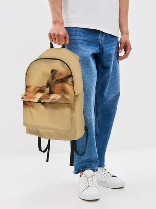 Рюкзак джинсовый / Лисички