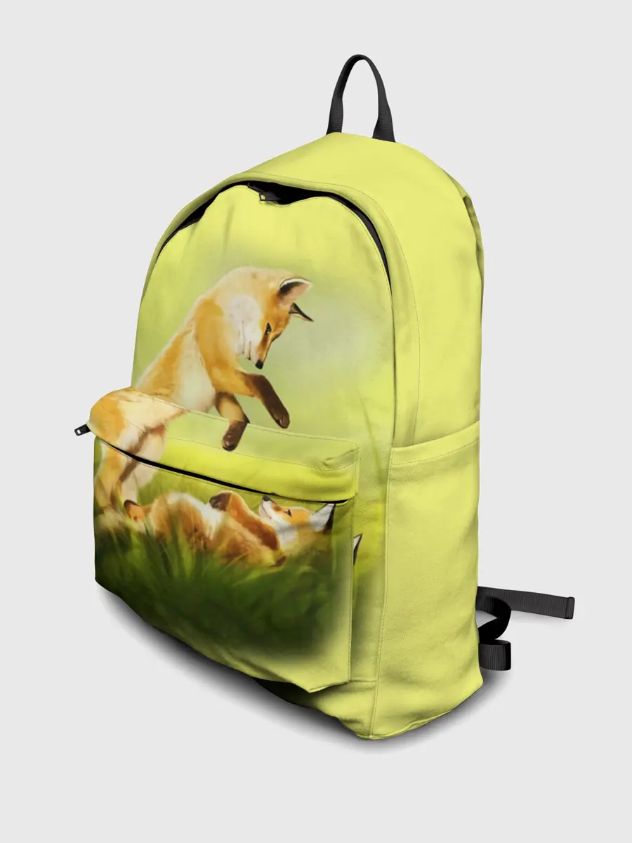 Рюкзак джинсовый / Лисята