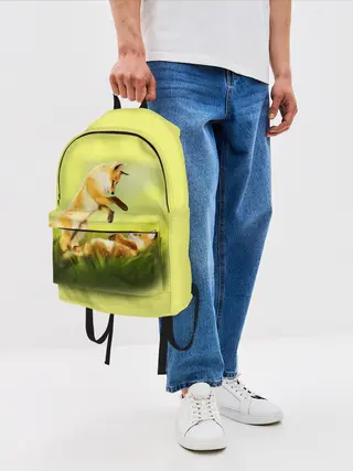 Рюкзак джинсовый / Лисята