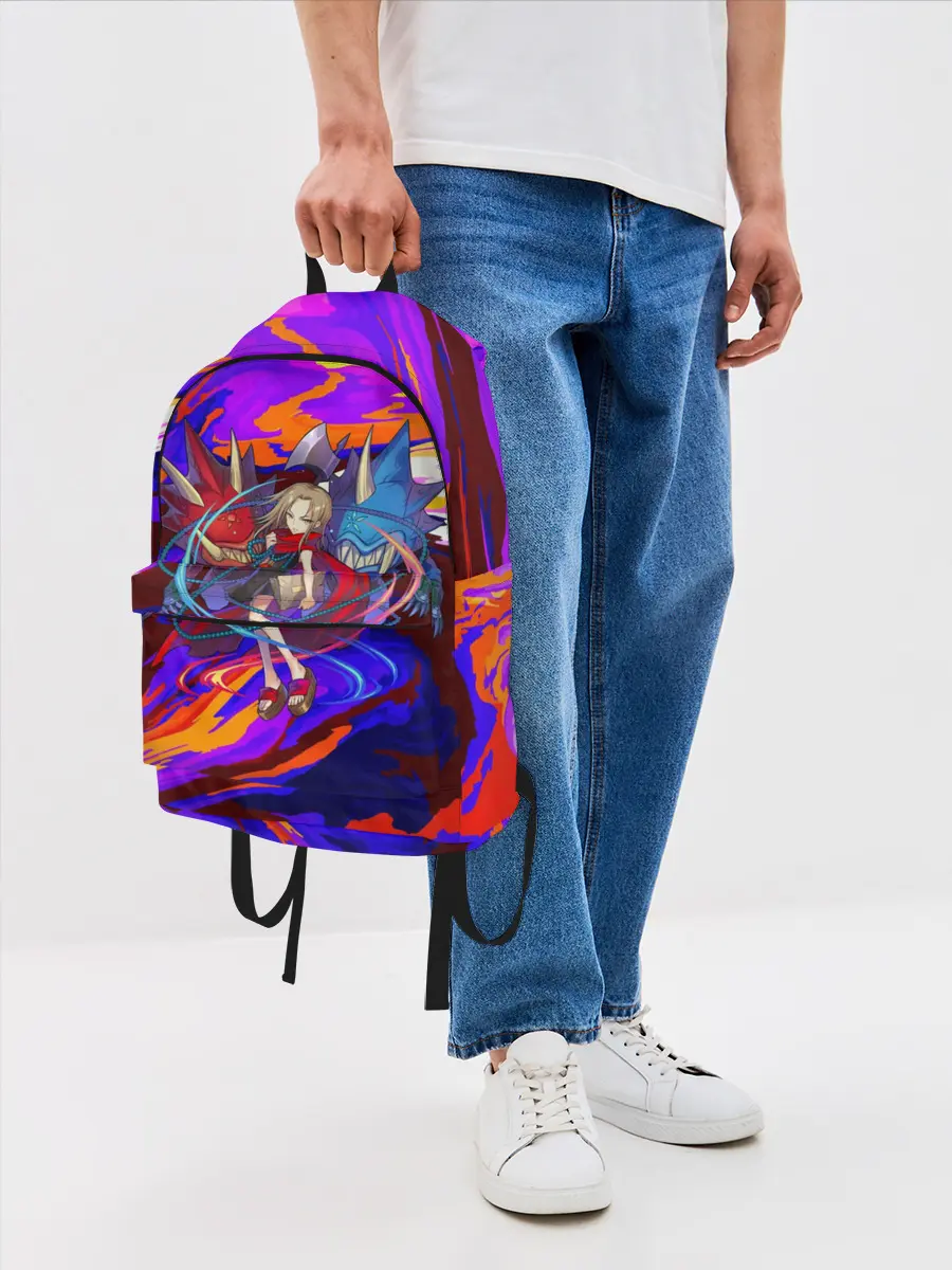 Рюкзак джинсовый / Шаман Кинг | Анна