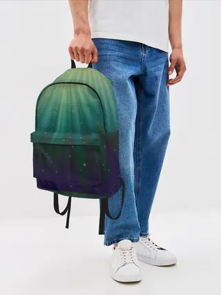 Рюкзак джинсовый / Сияние 3D
