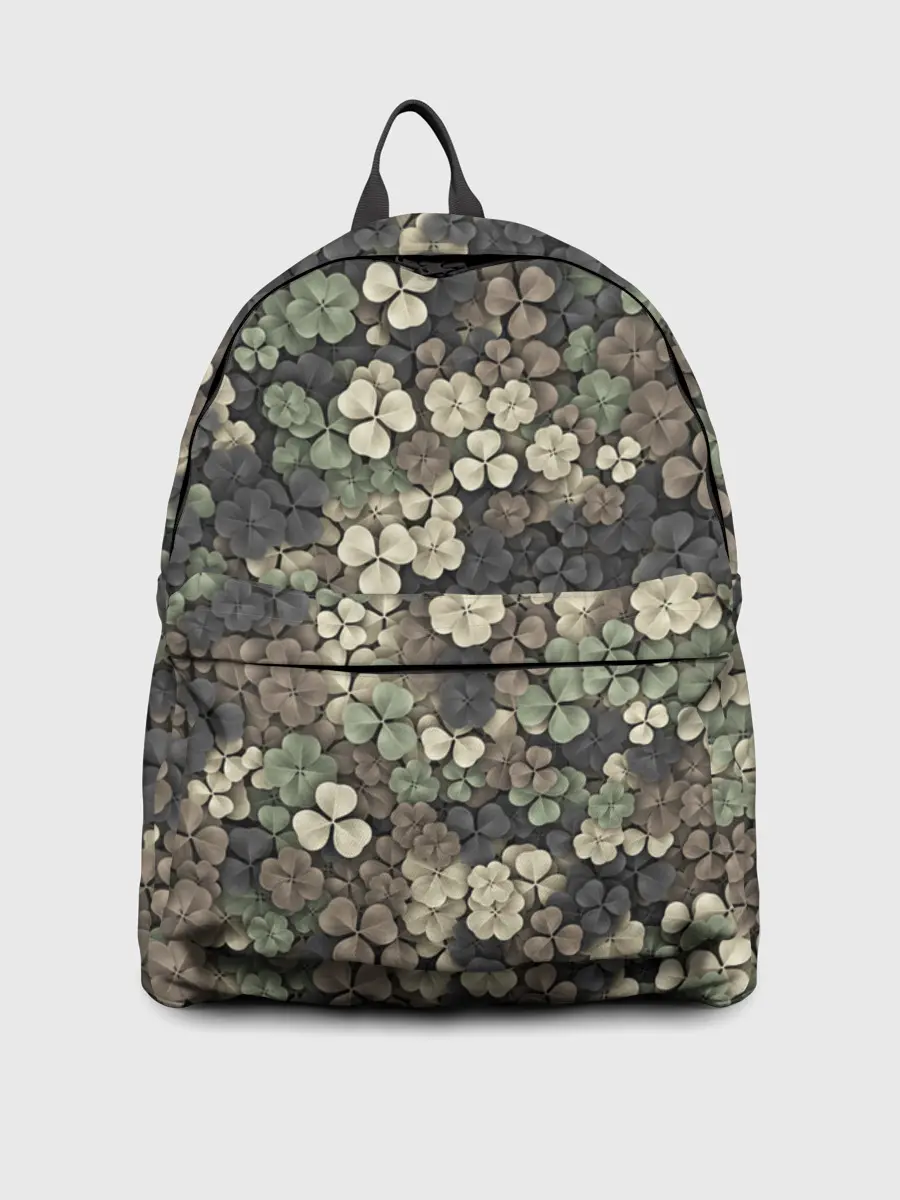 Рюкзак джинсовый / Камуфляж с клевером