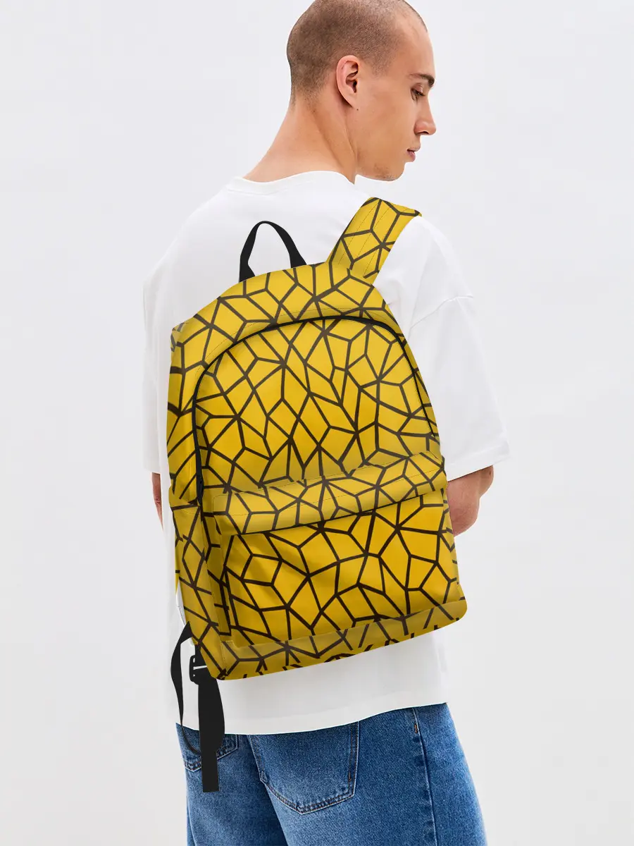 Рюкзак джинсовый / Геометрическая текстура