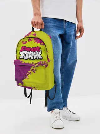 Рюкзак джинсовый / Friday Night Funkin Кислотный