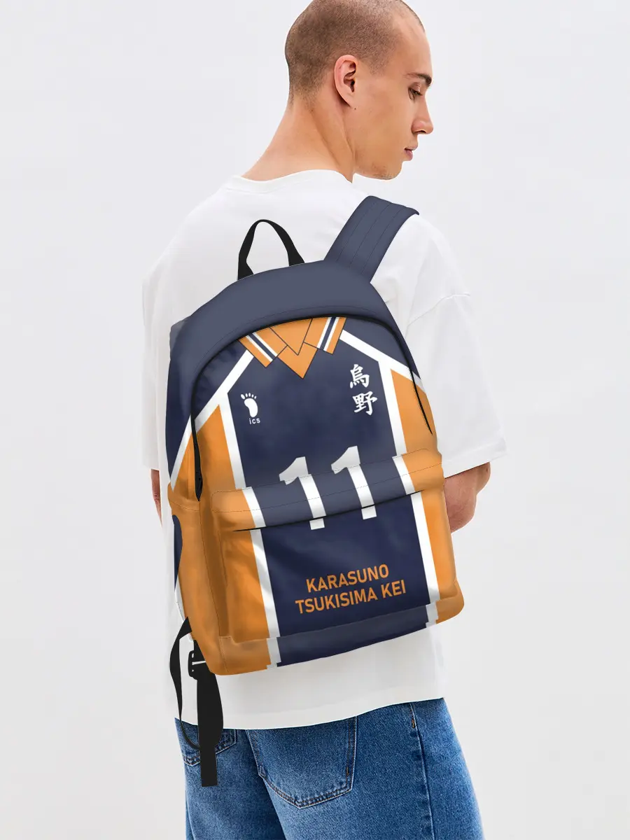 Рюкзак джинсовый / KARASUNO 11 | ФОРМА КАРАСУНО