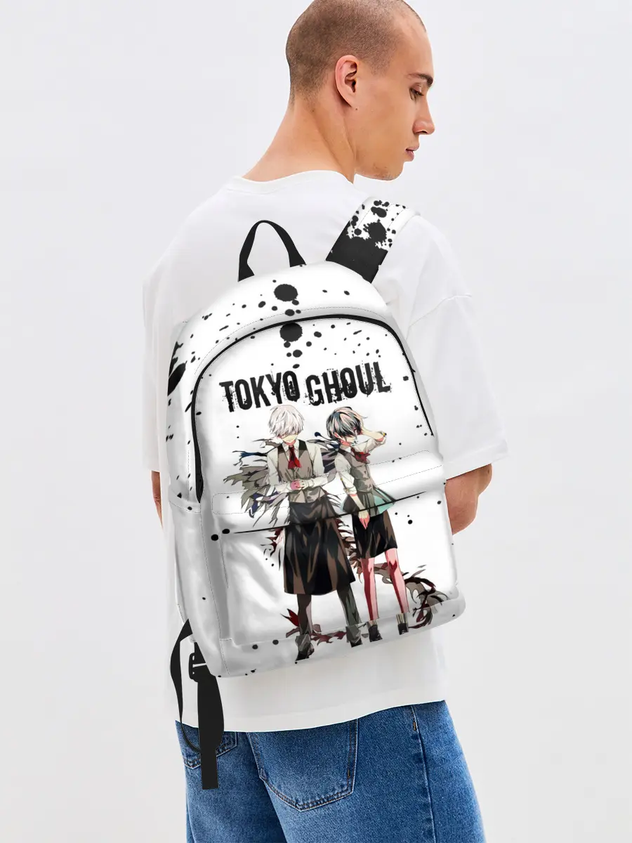 Рюкзак джинсовый / Канеки Кен и Тоука Киришима