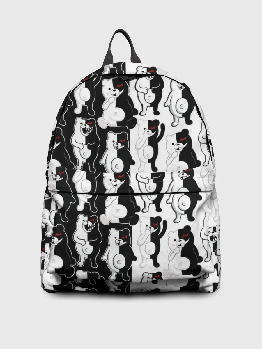 Рюкзак джинсовый / MONOKUMA / МОНОКУМА ПАТТЕРН