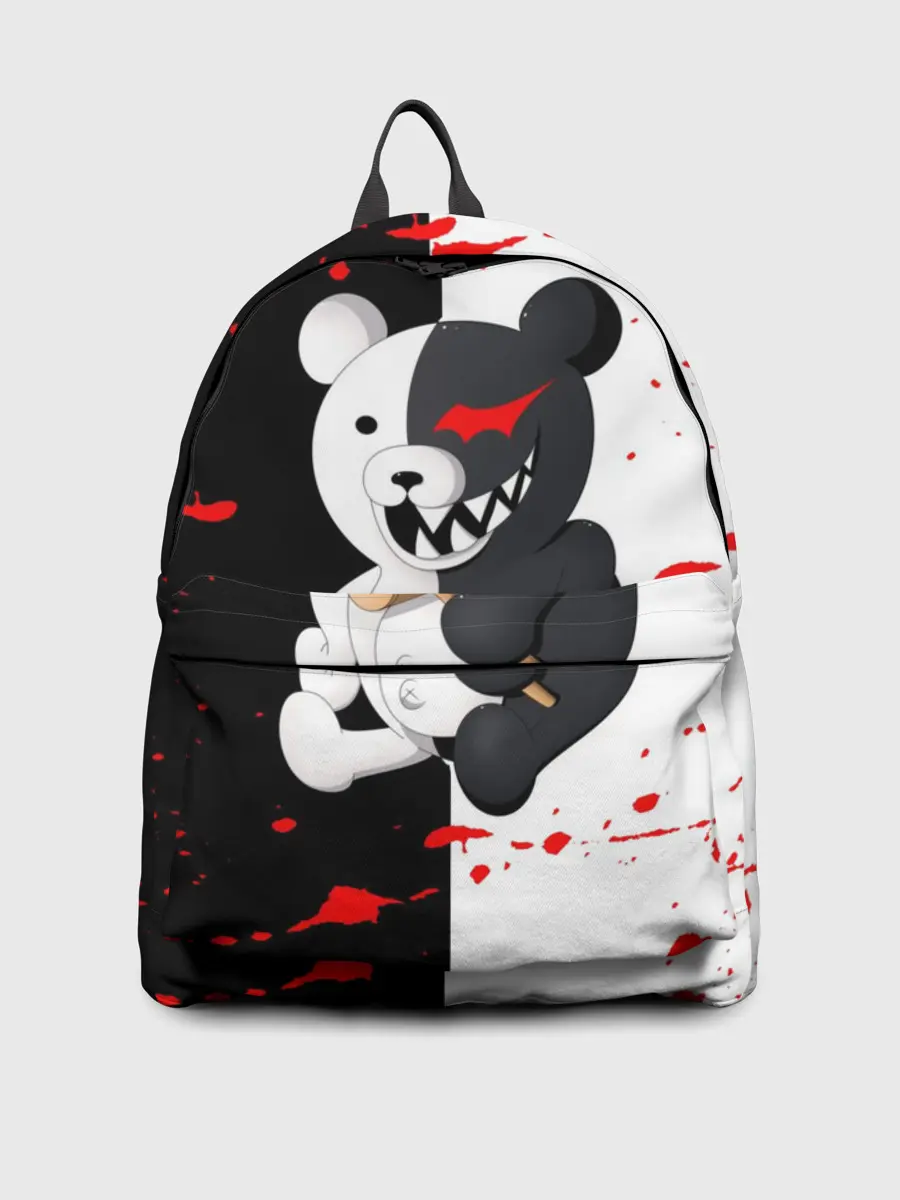 Рюкзак джинсовый / monokuma с молотком