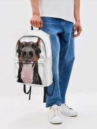 Рюкзак джинсовый / Доберман / Doberman