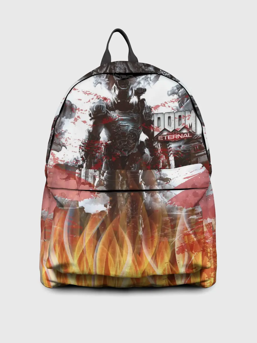Рюкзак джинсовый / Doom Ethernal Ancient Gods